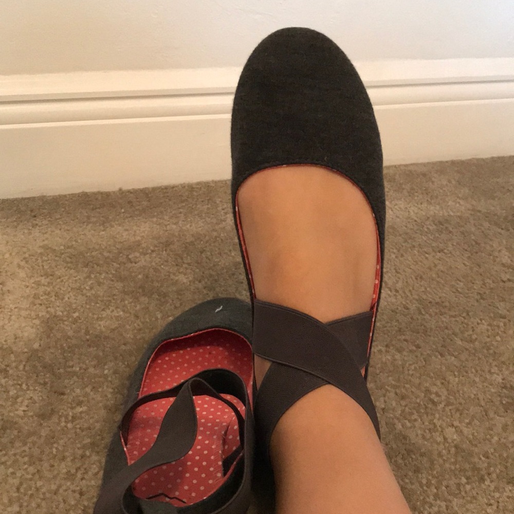 Heather Gray Ballet Flats